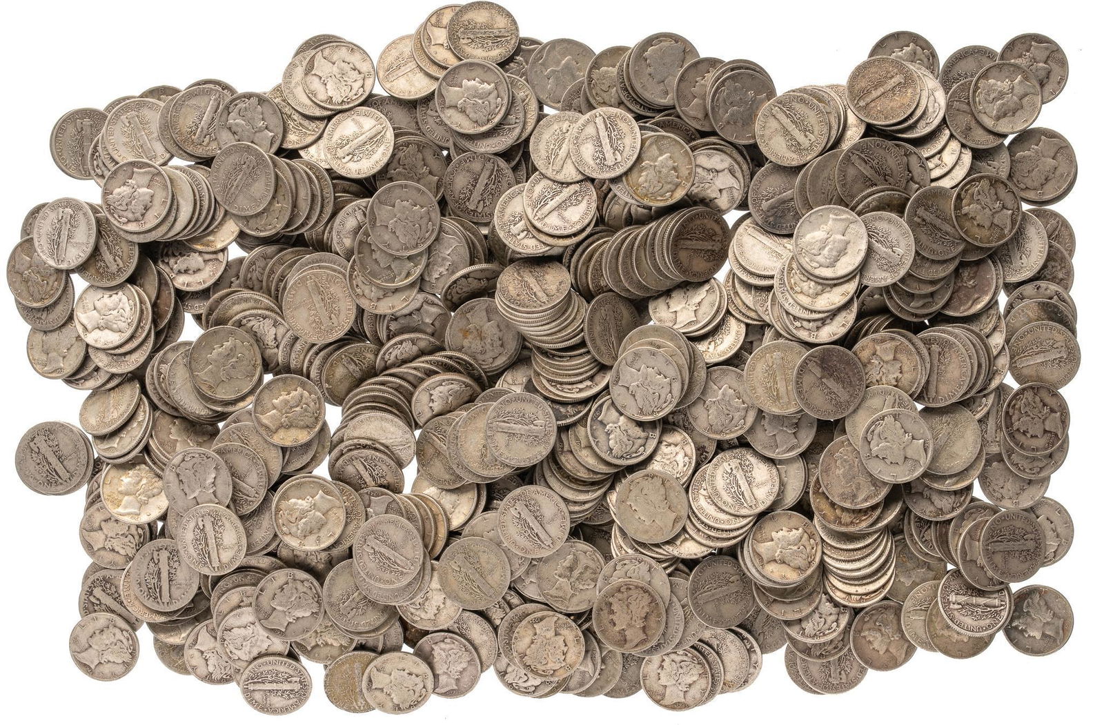 Approximately 815 Mercury Dimes (1 of 2)