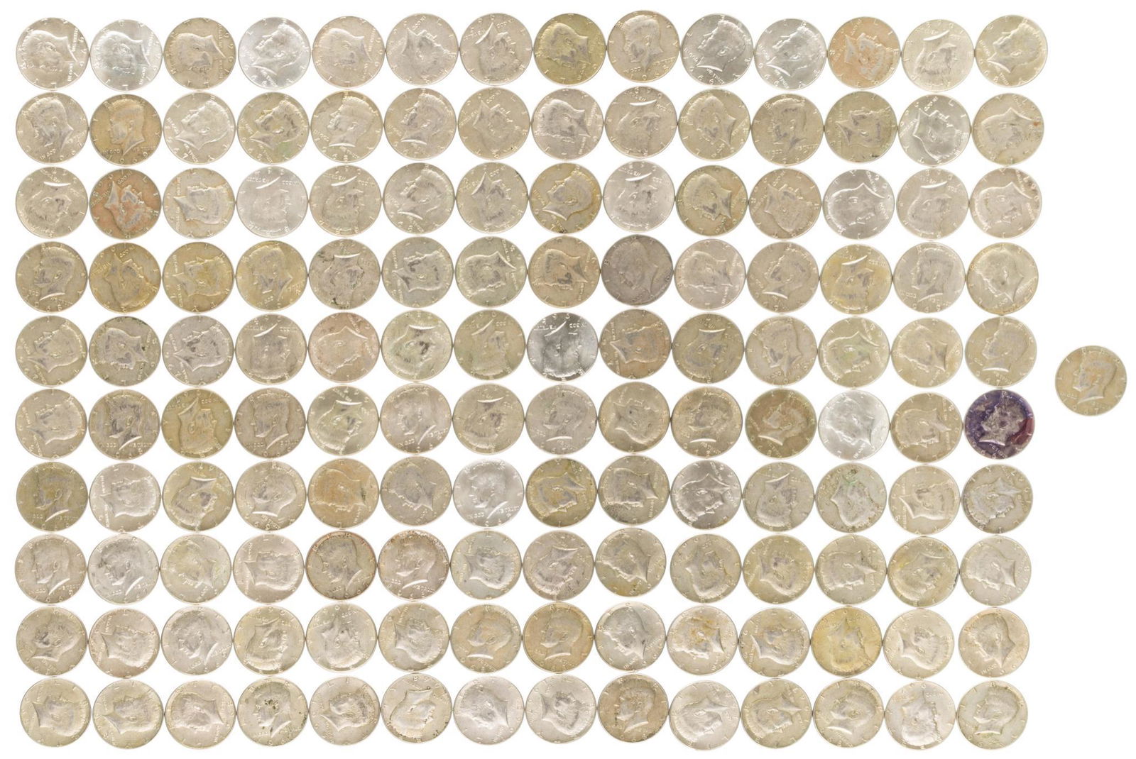 (143) Kennedy 40% Silver Half Dollars (1 of 7)