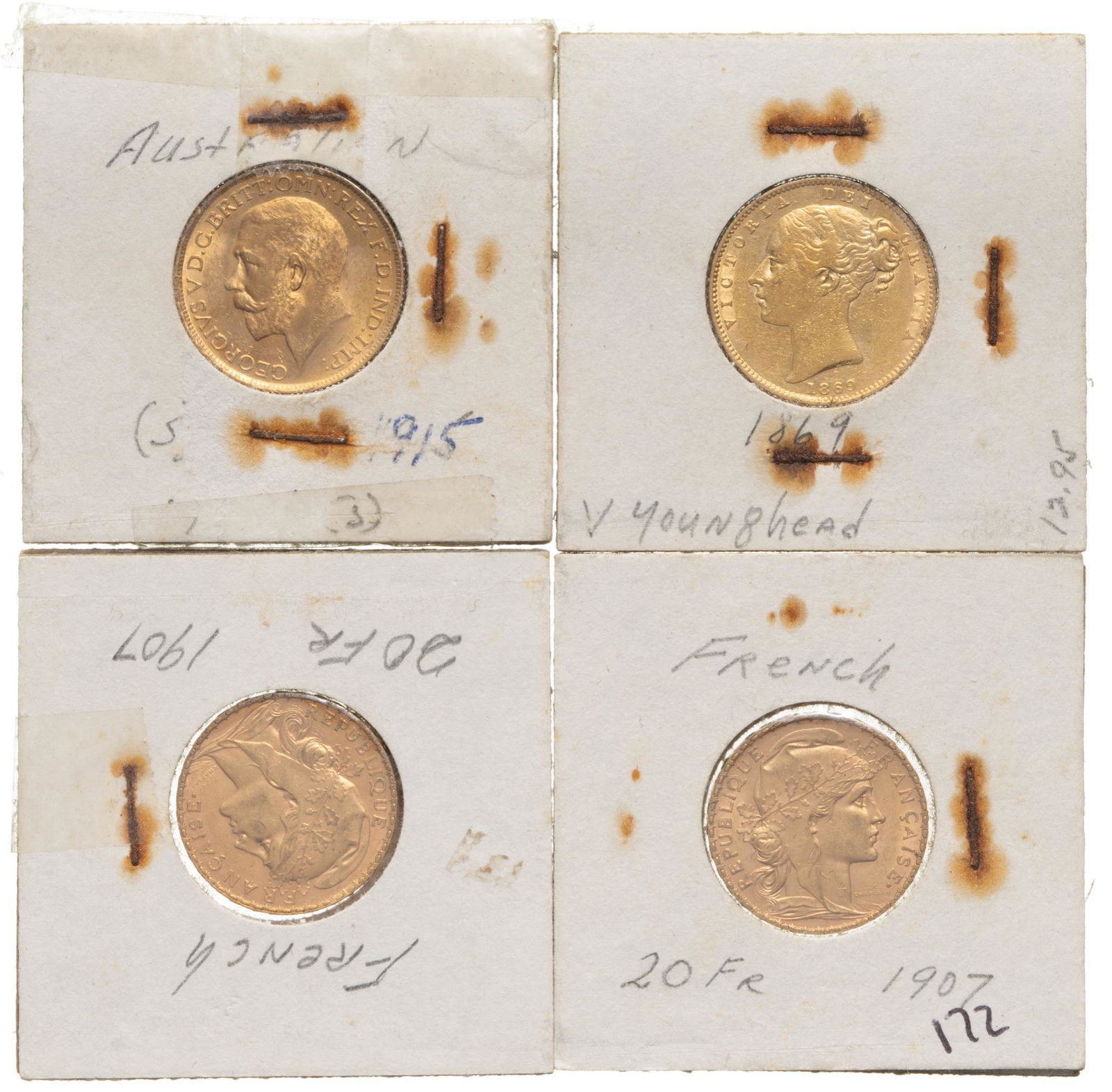 (4) Mixed Gold Coins (1 of 2)