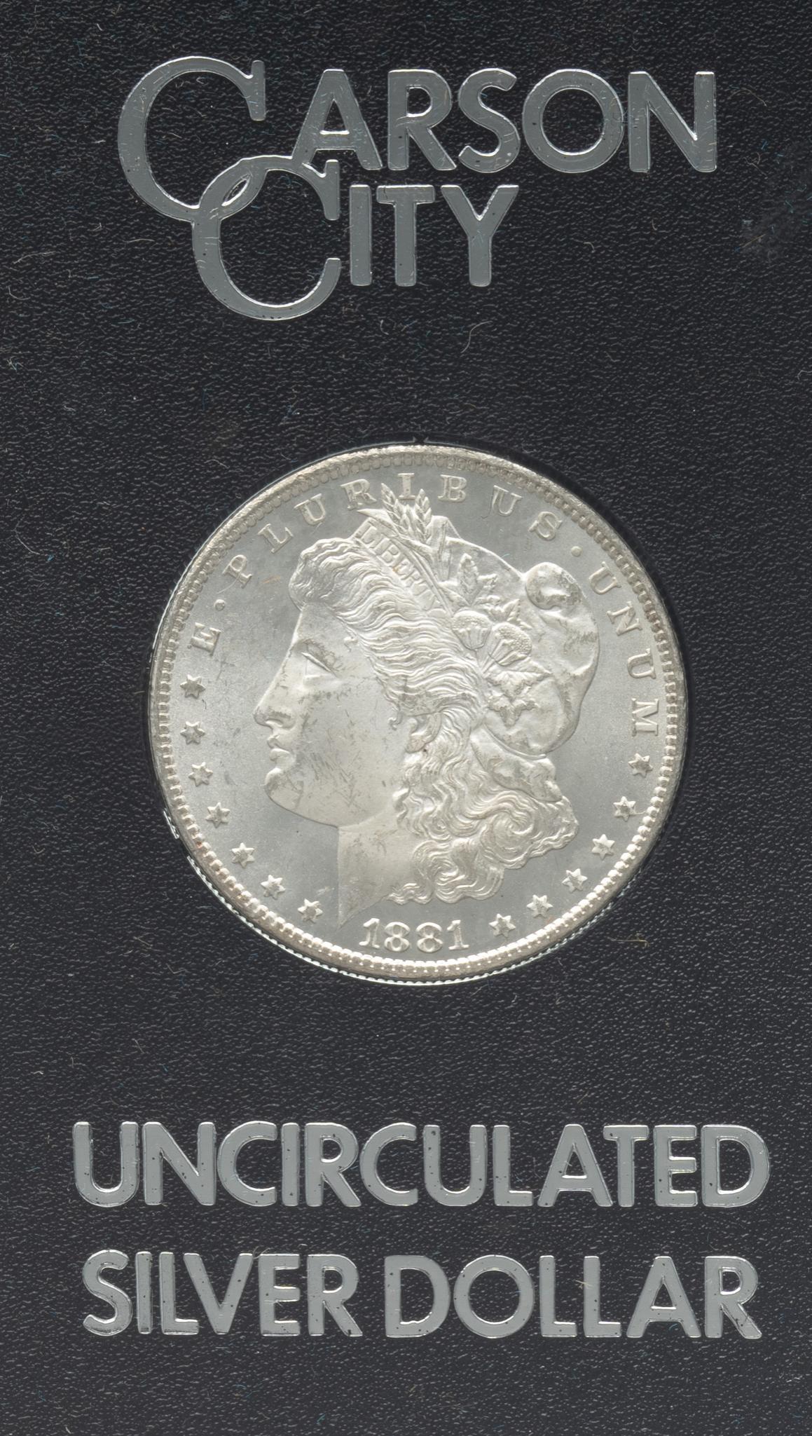 1881 Carson City Morgan Silver Dollar (1 of 5)