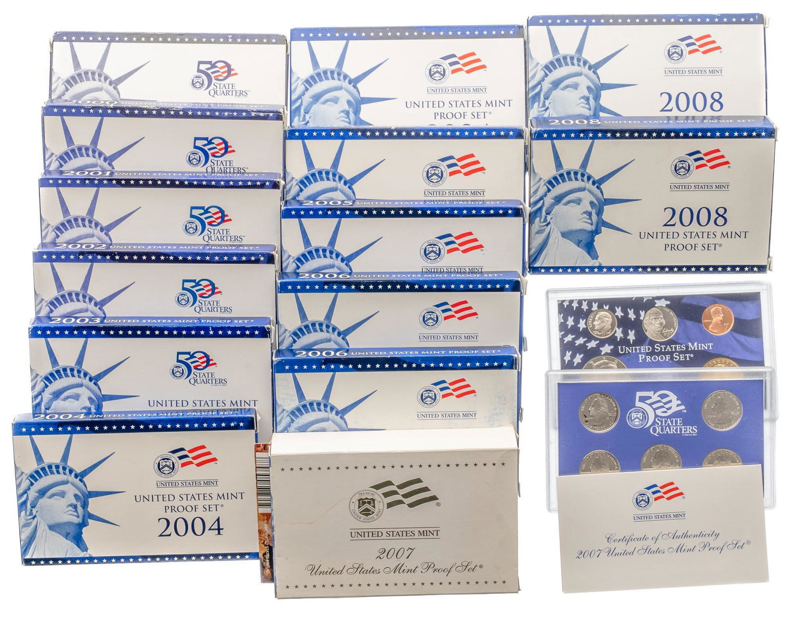 US Mint Proof Sets 1999-2008 (1 of 2)