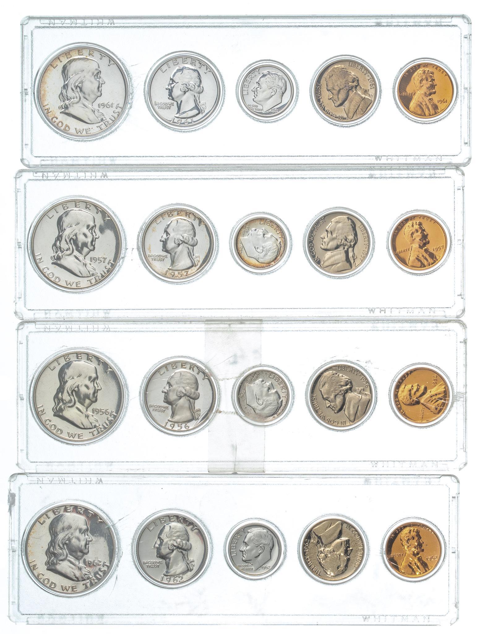 (4) Benjamin Franklin Half Dollar Proof Sets (1 of 2)