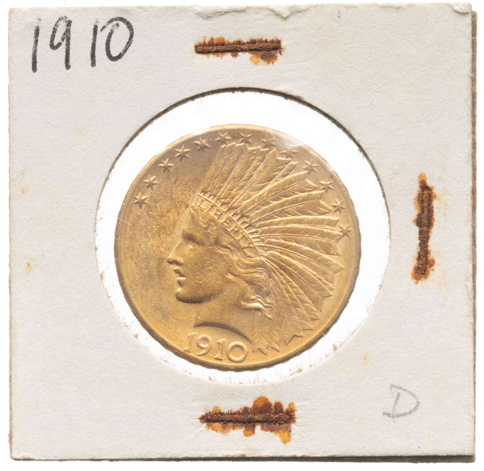 US 10 Dollar Indian Head Gold Coin (1 of 2)