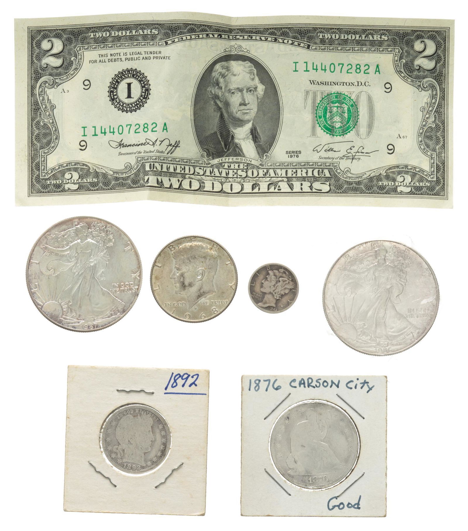 Mixed US currency (1 of 2)