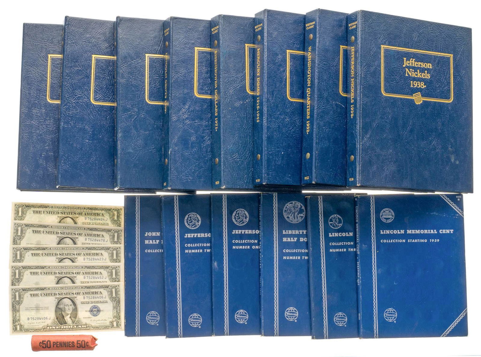 Collection of Mixed US Bills & Coin Books (1 of 17)