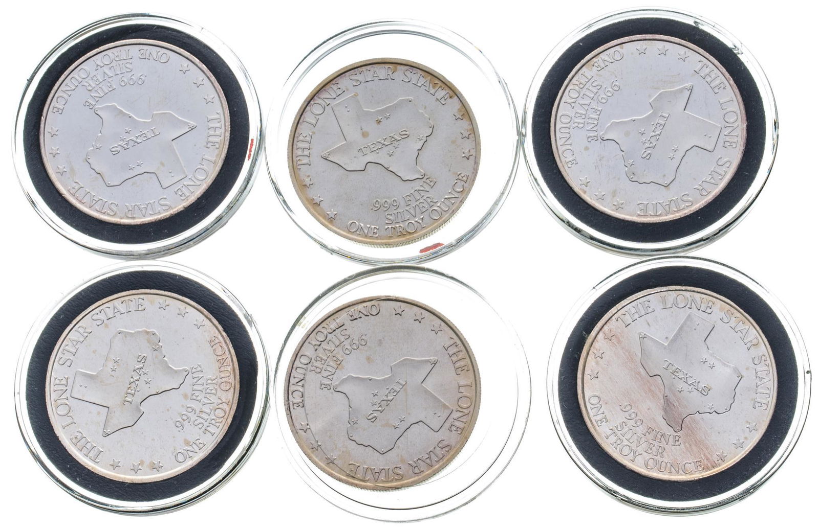 (6) Lone Star Silver Coins (1 of 2)