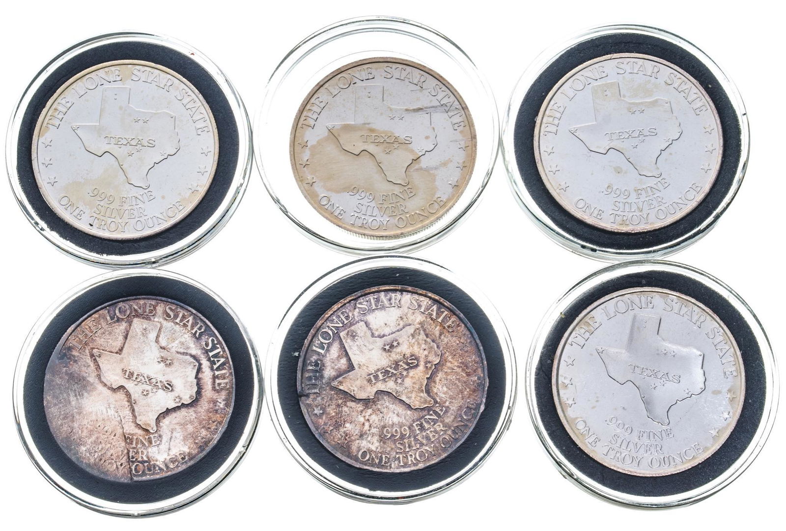 (6) Lone Star Silver Coins (1 of 2)