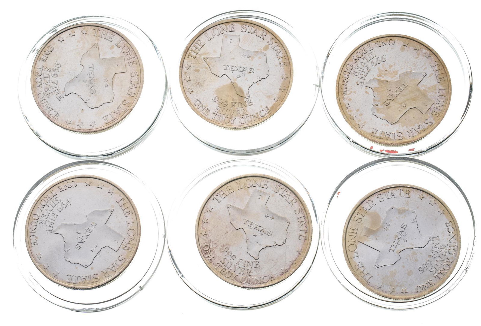 (6) Lone Star Silver Coins (1 of 2)