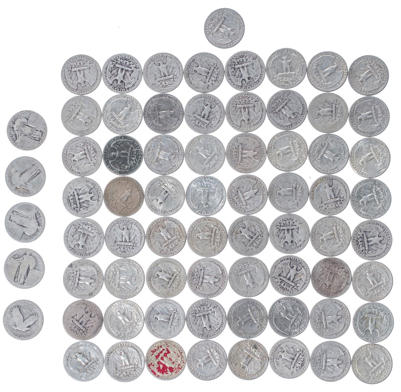 George Washington & Standing Liberty Silver Quarters (1 of 2)