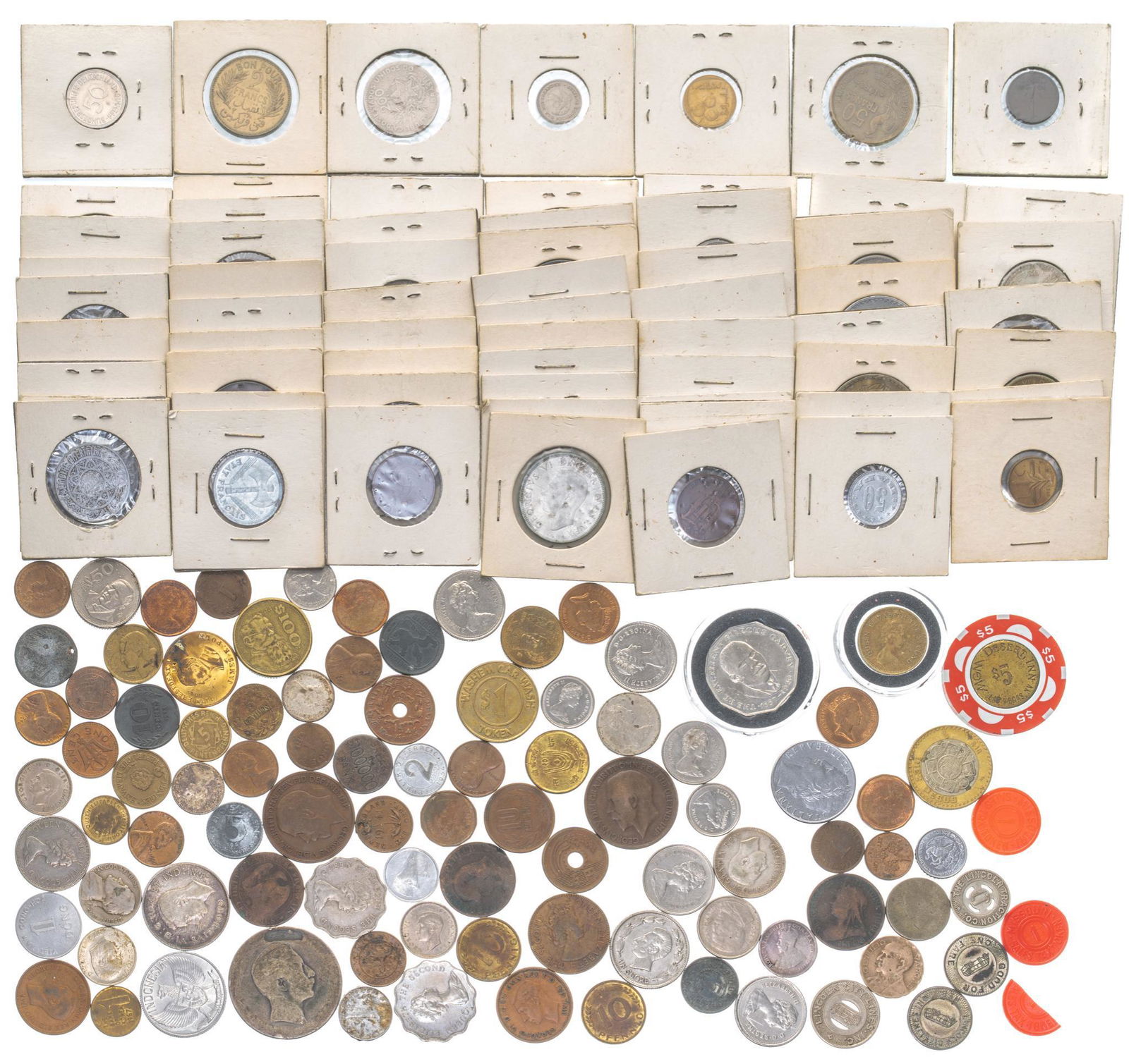 Collection of Unsorted Foreign Coins (1 of 4)