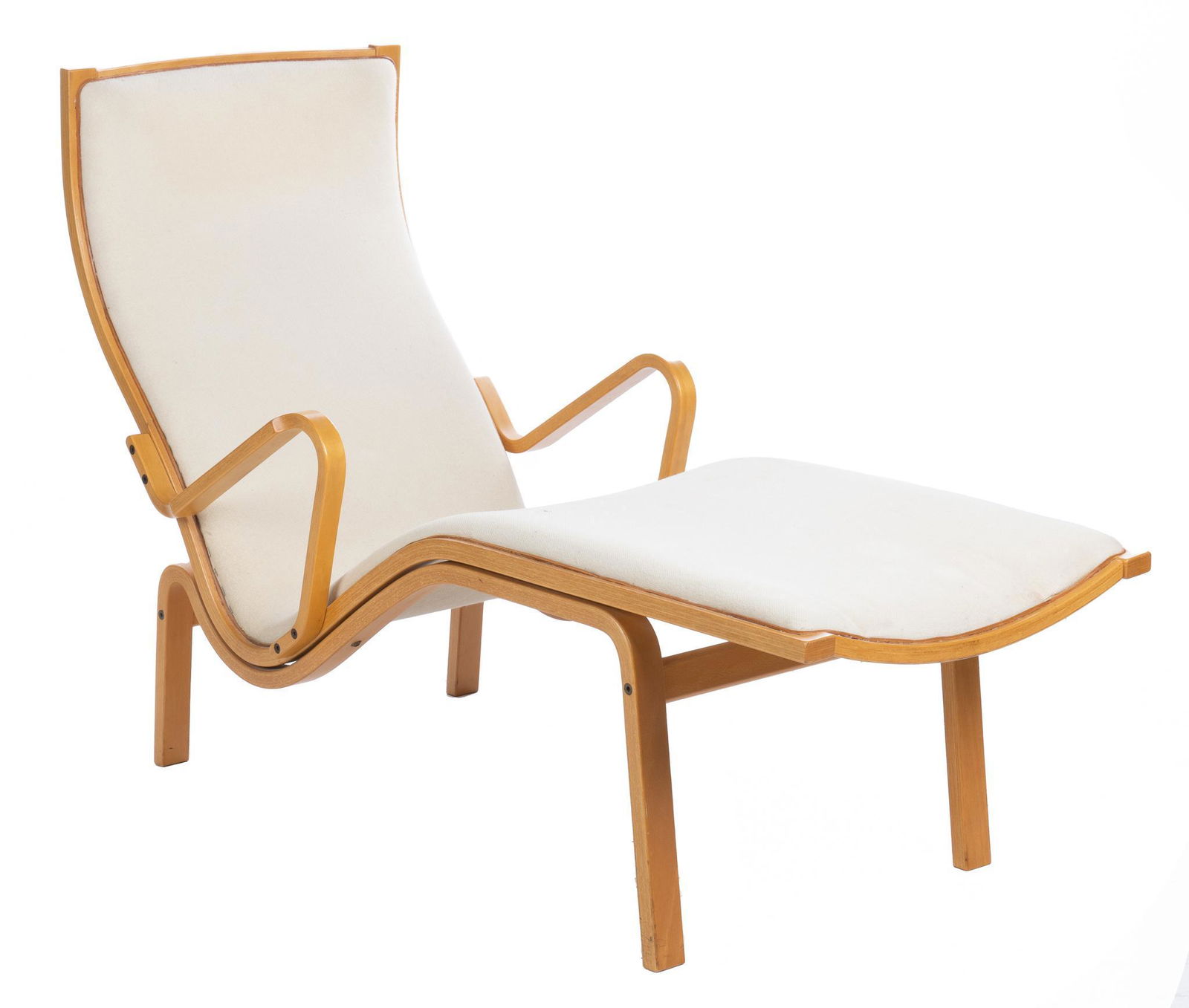 After Marcel Breuer (1902-1981, NYC), Mid-Century Chaise Lounge (1 of 4)