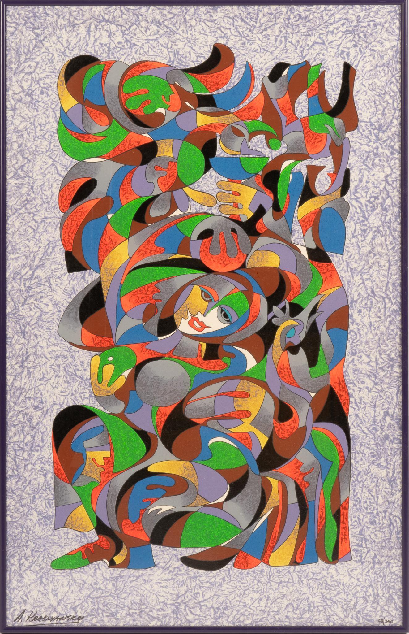 Anatole Krasnyanski, Colorful Abstract Composition (1 of 3)