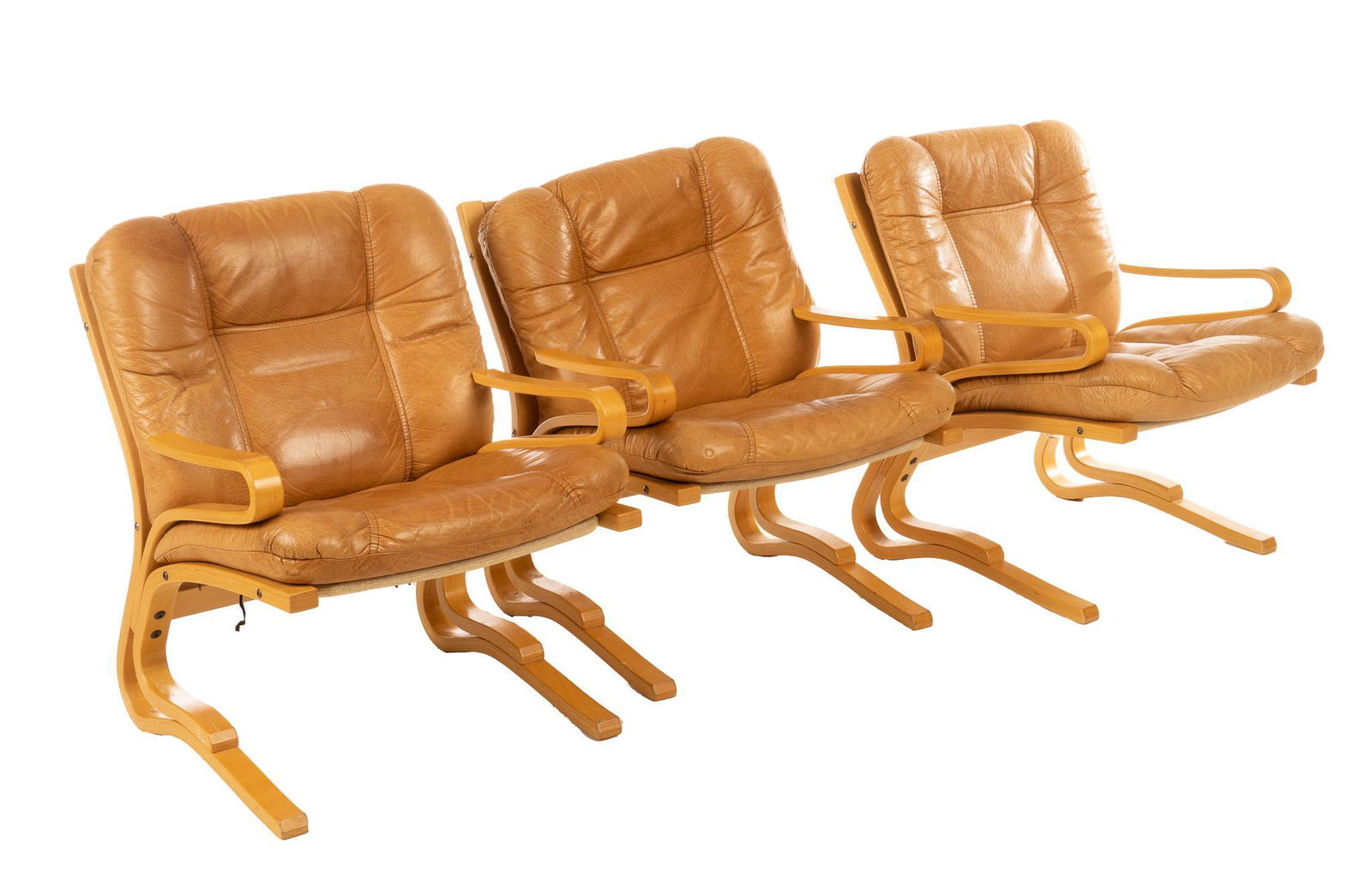 Set of (3) Danish Mid-Century Armchairs (1 of 4)