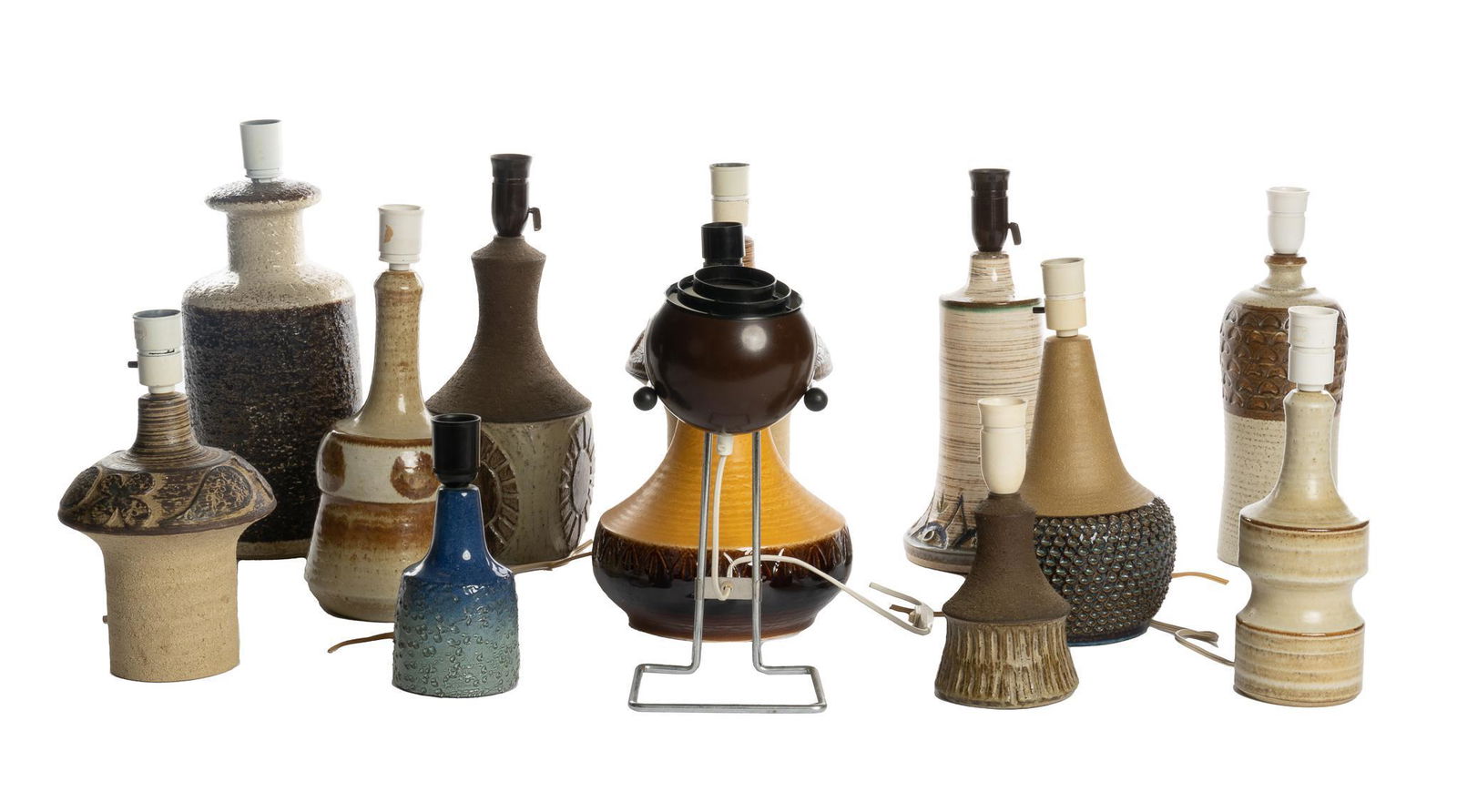Collection of (13) Mid-Century Ceramic Lamps (1 of 15)