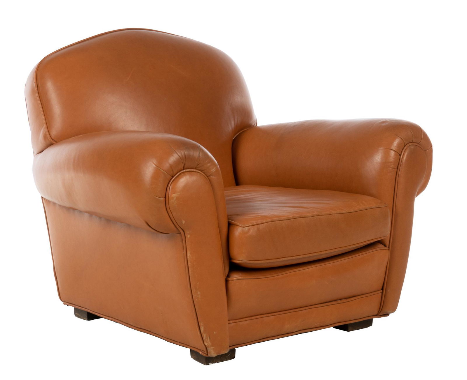 Mid-Century Leather Club Chair (1 of 4)