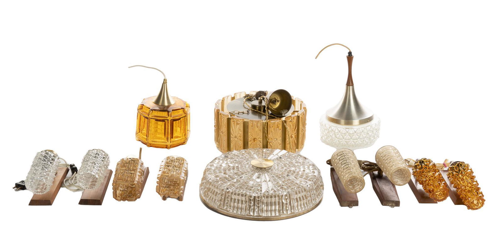 Collection of (12) Mid-Century Light Fixtures (1 of 7)