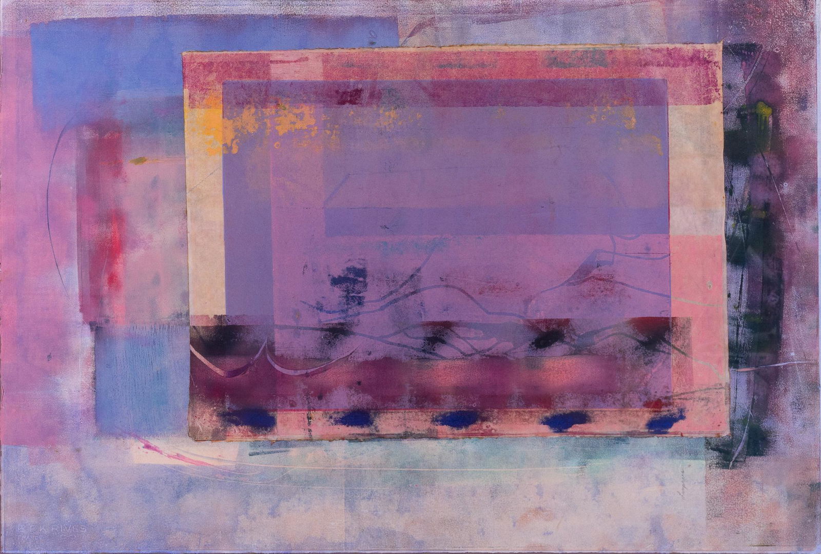 Julie Lazarus (American, 20th C.), Abstract Composition (1 of 4)