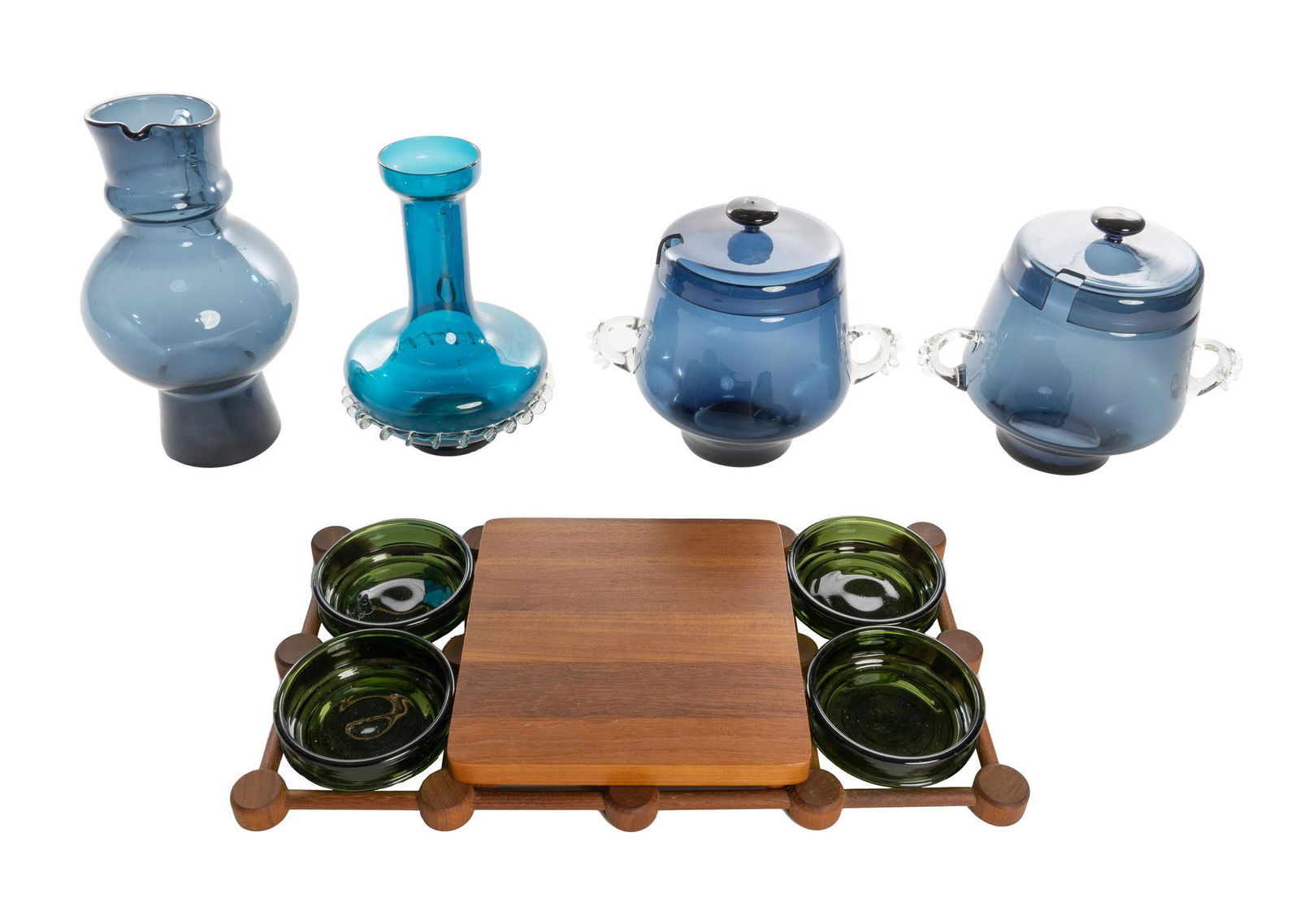 Collection of Mid-Century Glass Servingware (1 of 7)