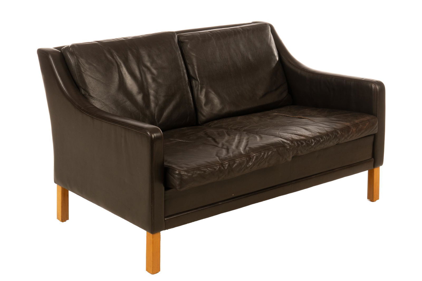Stouby (20th C.) Mid-Century Leather Sofa (1 of 4)