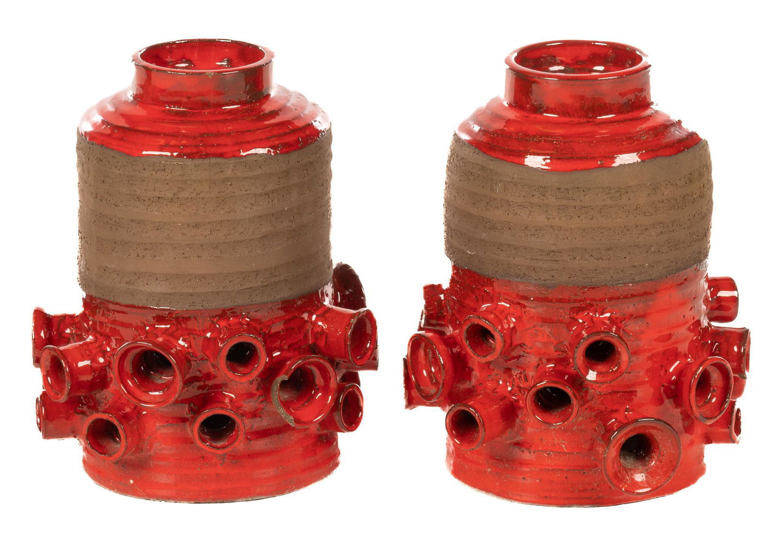 Pair of Mid-Century Ceramic Chandeliers (1 of 4)