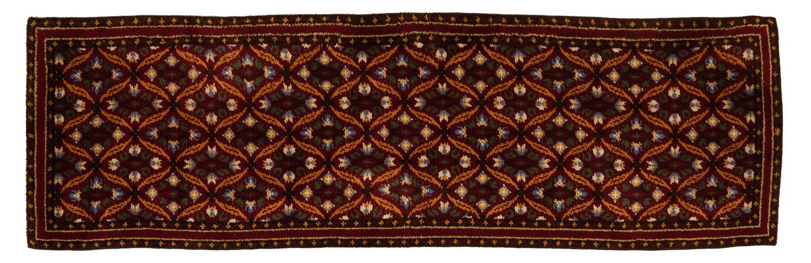 Hand-Made Afshar Style Rug Runner, 11'7" x 3'7" (1 of 3)