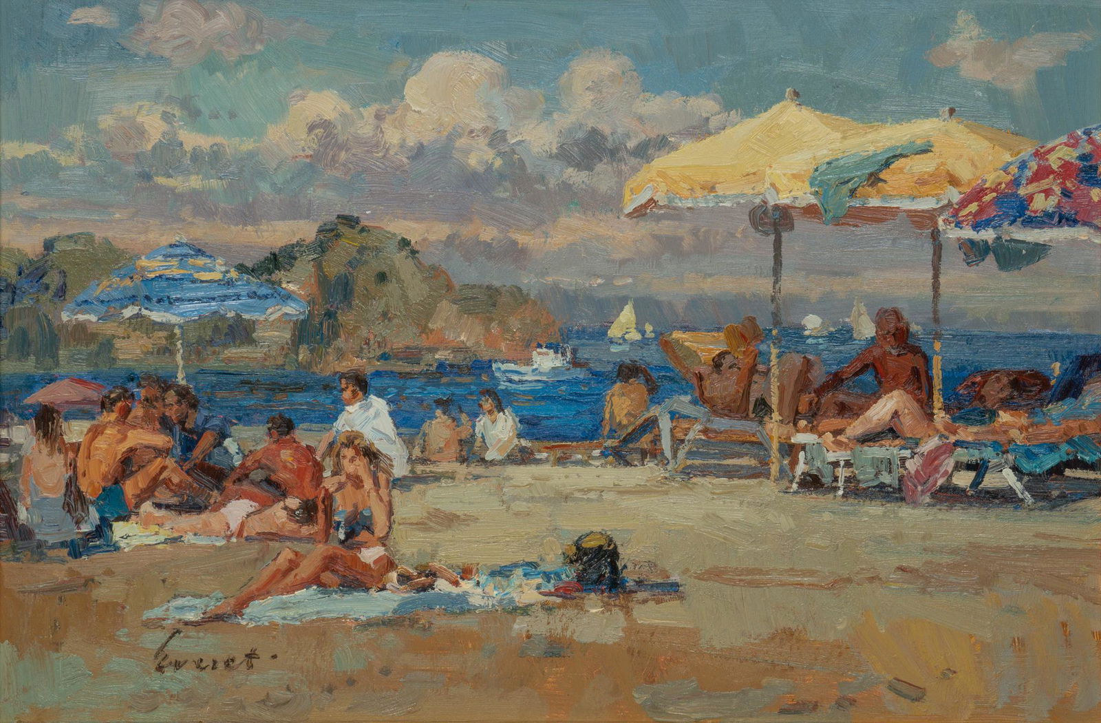 Everet, Sunbathers at the Seashore (1 of 4)