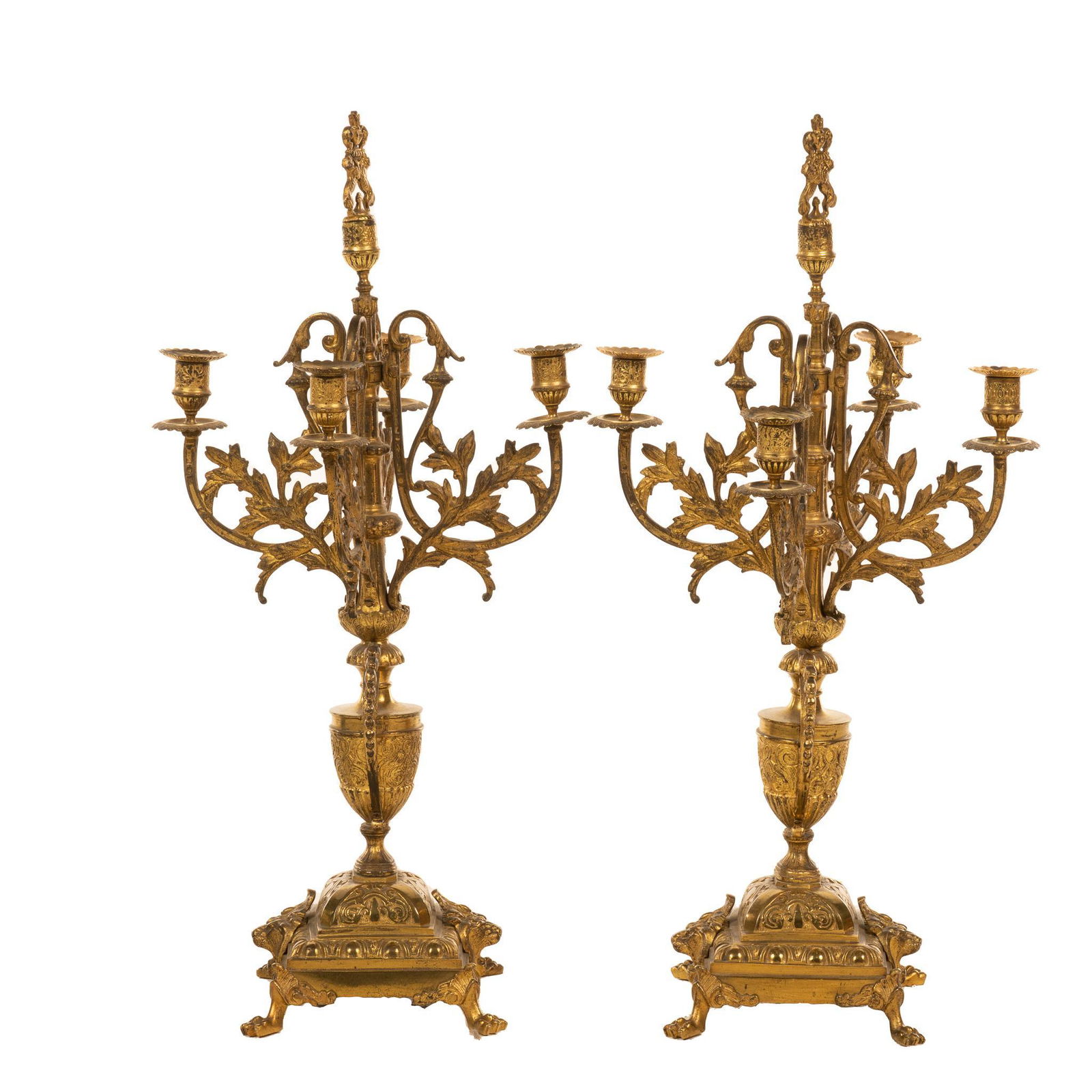 Pair of Gilt Neoclassical Candelabras (1 of 4)