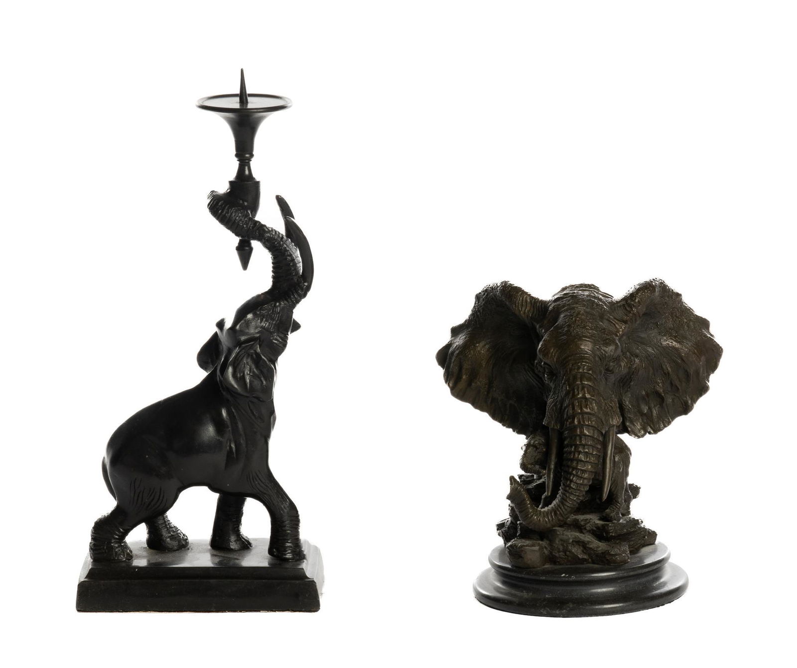 Pair of Bronze Elephants (1 of 6)