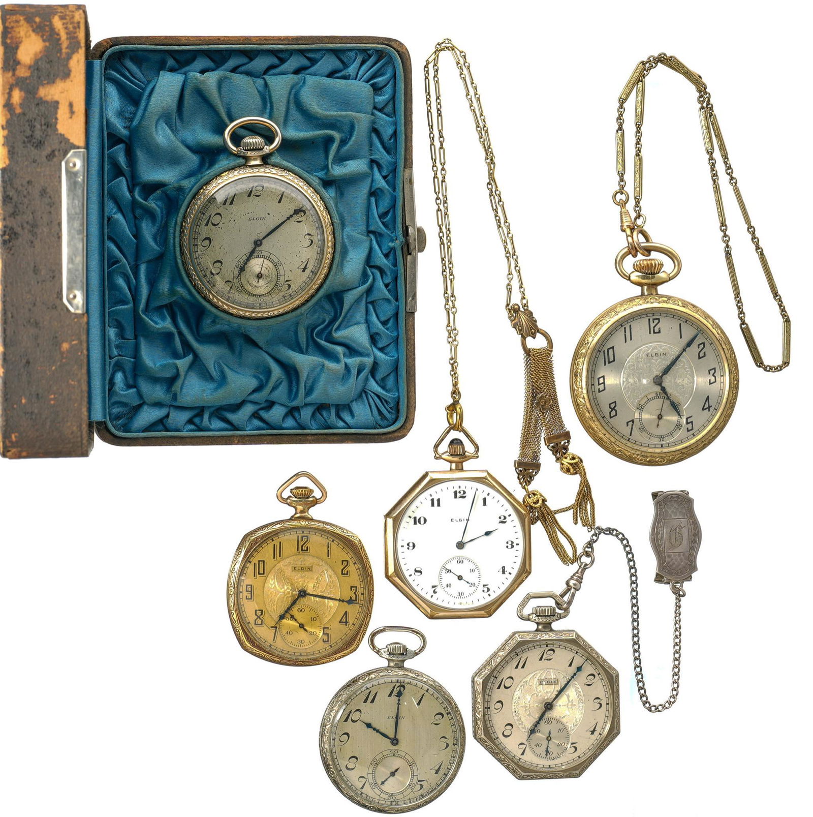 Collection Art Deco Elgin Pocket Watches (1 of 2)