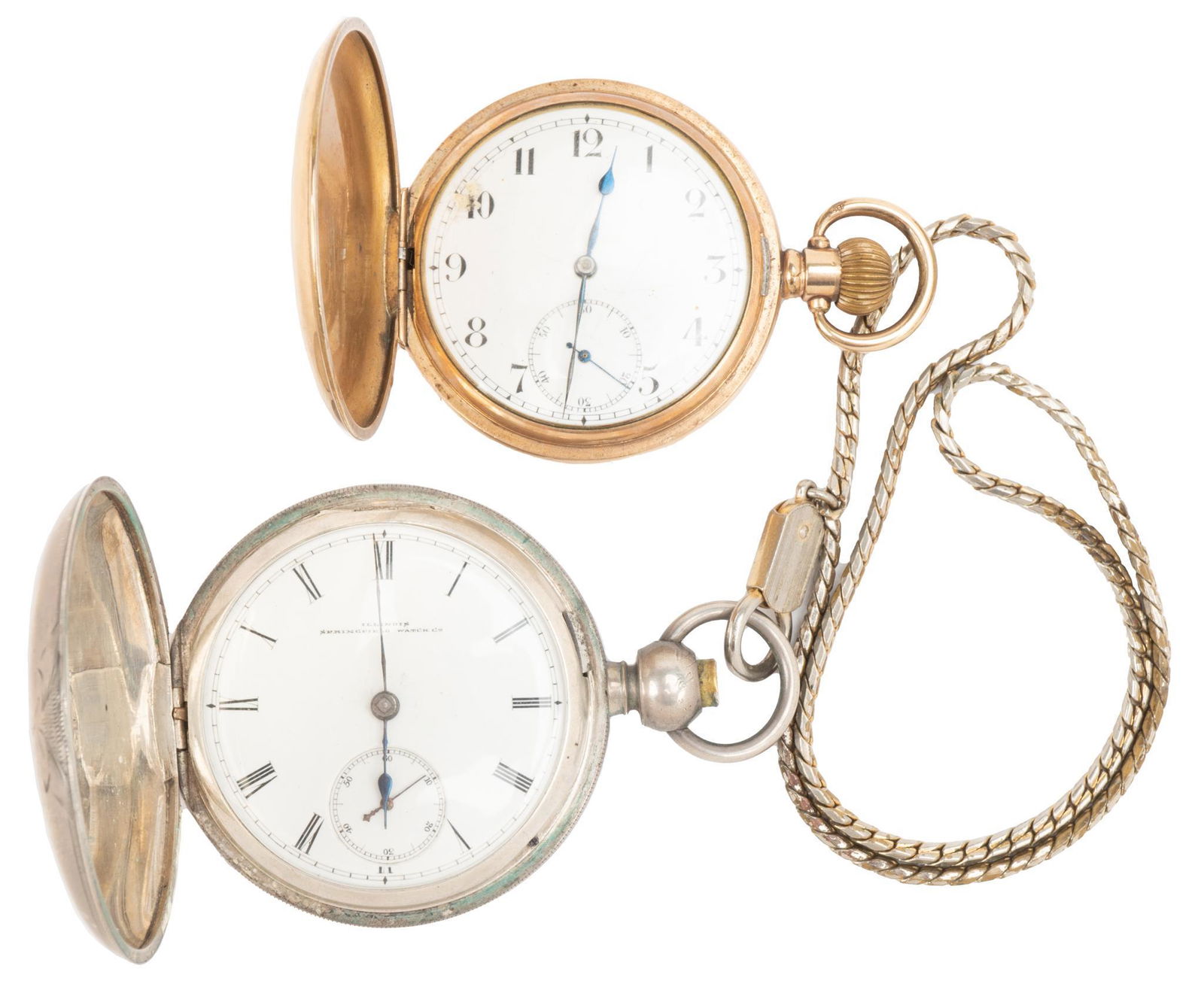 Antique Coin Silver Gold Filled Pocket Watches (1 of 6)