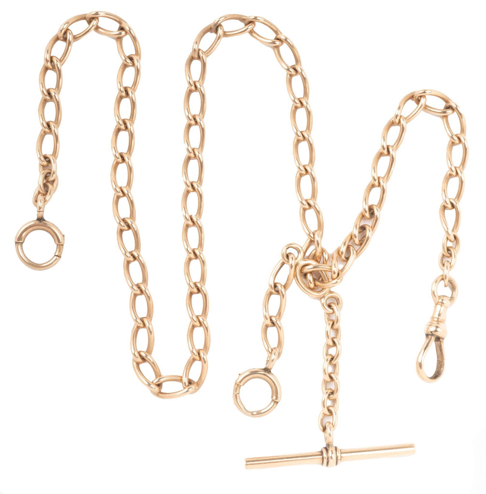 Antique 10k Rose Gold Pocket Watch Chain (1 of 1)