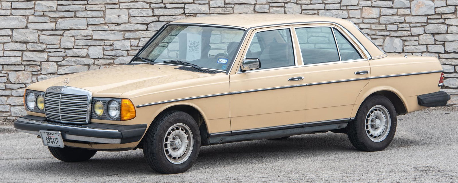 1983 Mercedes Benz 300D: 1983 Mercedes Benz 300D Diesel 4-Door sedan. VIN: AB33A9DB023693 Mileage: 209,766 Engine: 3.0L Inline 5-cylinder Diesel Transmission: Automatic Original yellow exterior with tan leather interior. New 
