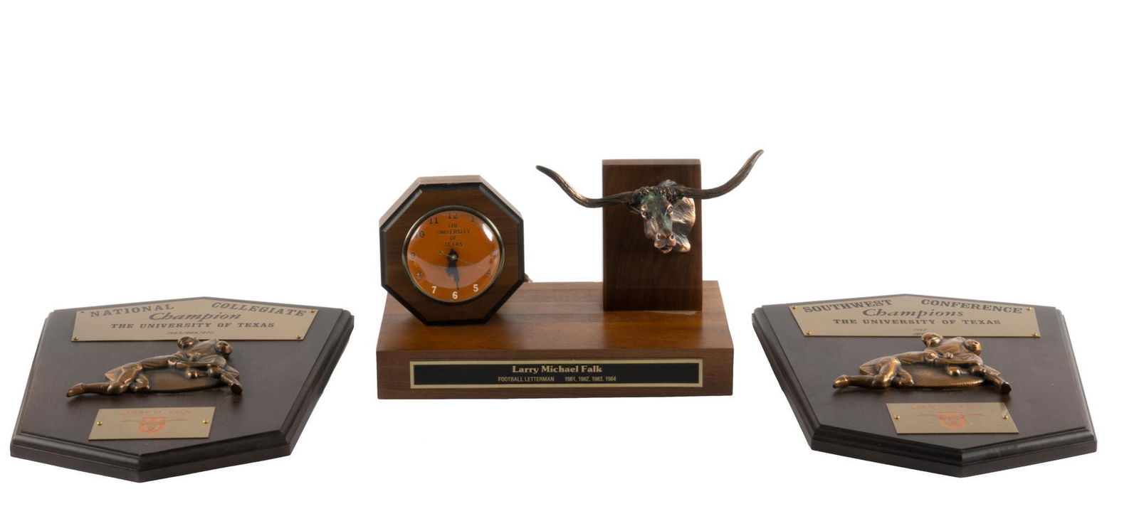 University of Texas Plaques and Clock from Larry Falk (1 of 13)