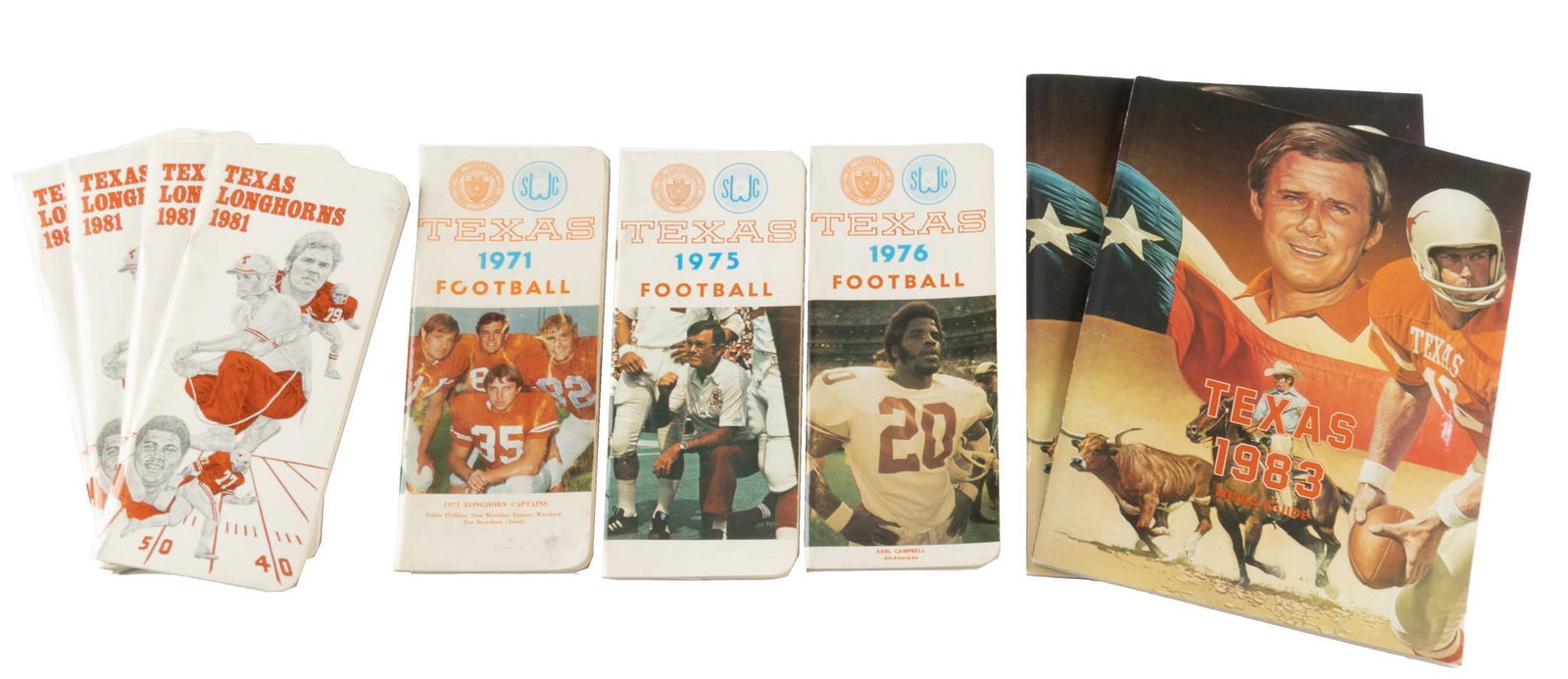 Set of 9 University of Texas Game Programs (1 of 4)