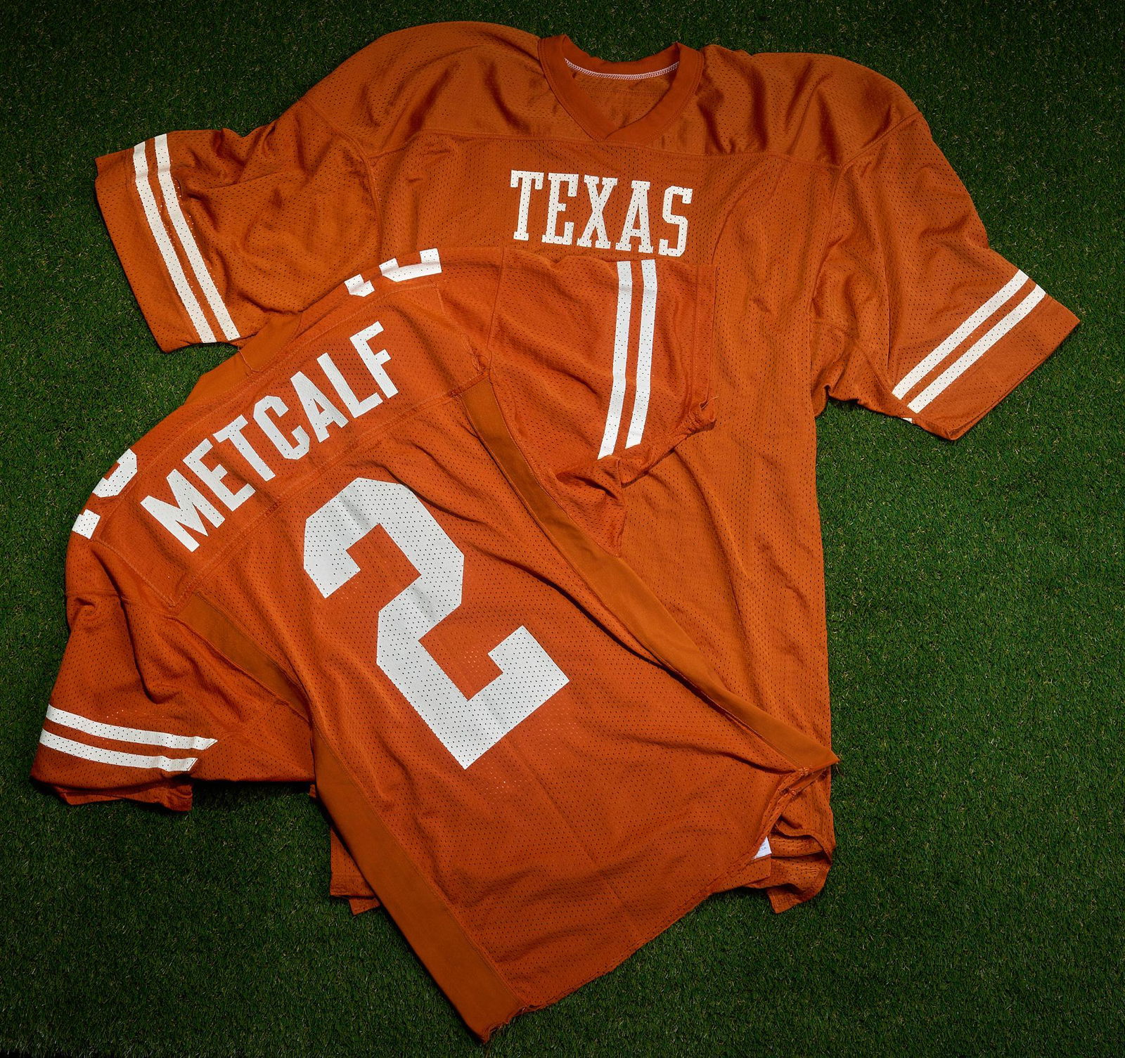 2 University of Texas Football Jerseys including #2 Eric Metcalf (1 of 6)