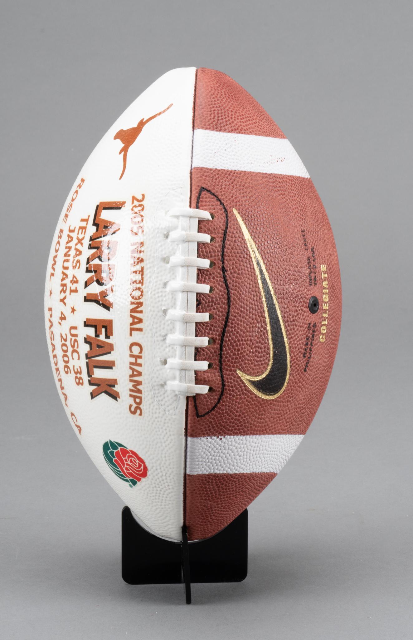 Nike Presentation Football to Larry Falk for the 2005 2006 NCAA National Championship (1 of 7)