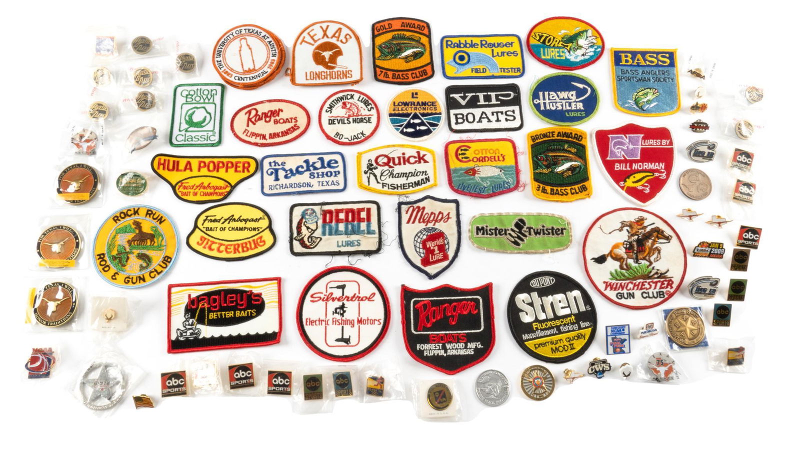 Large Collection of Patches and Pins from Larry Falk (1 of 9)