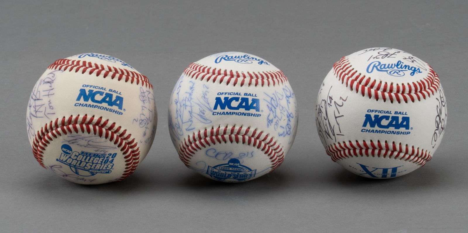 3 University of Texas Team Signed Baseballs (1 of 17)
