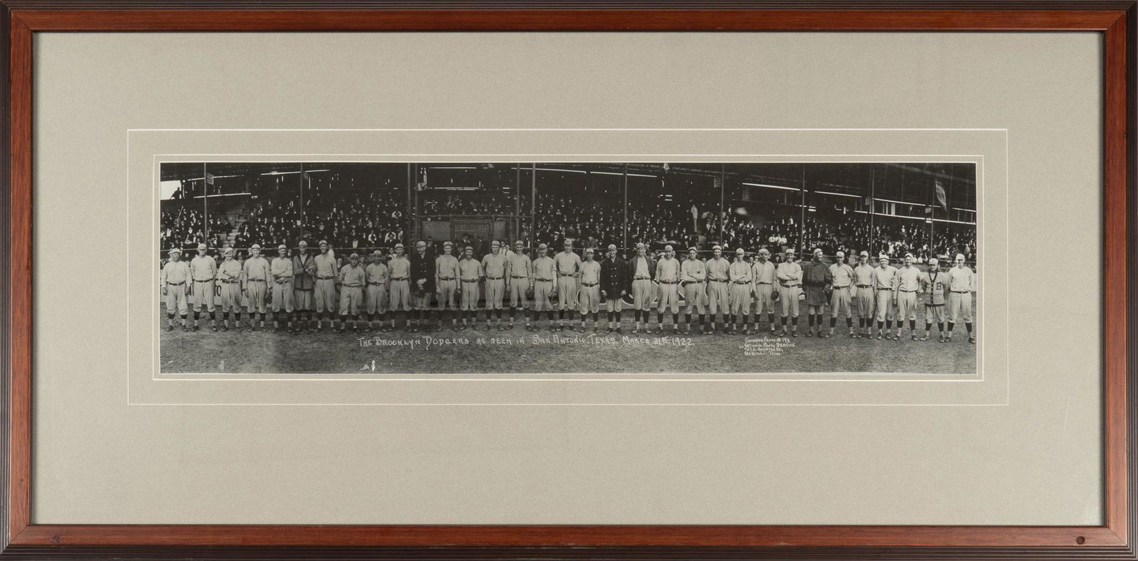 Goldbeck Panoramic of the Brooklyn Dodgers in San Antonio (1 of 5)