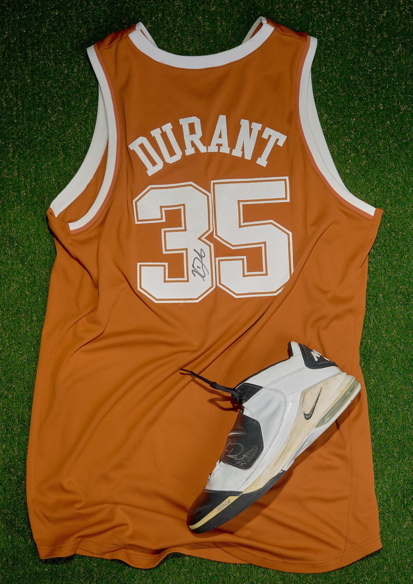 Kevin Durant Signed University of Texas Jersey and Nike Shoe (1 of 17)