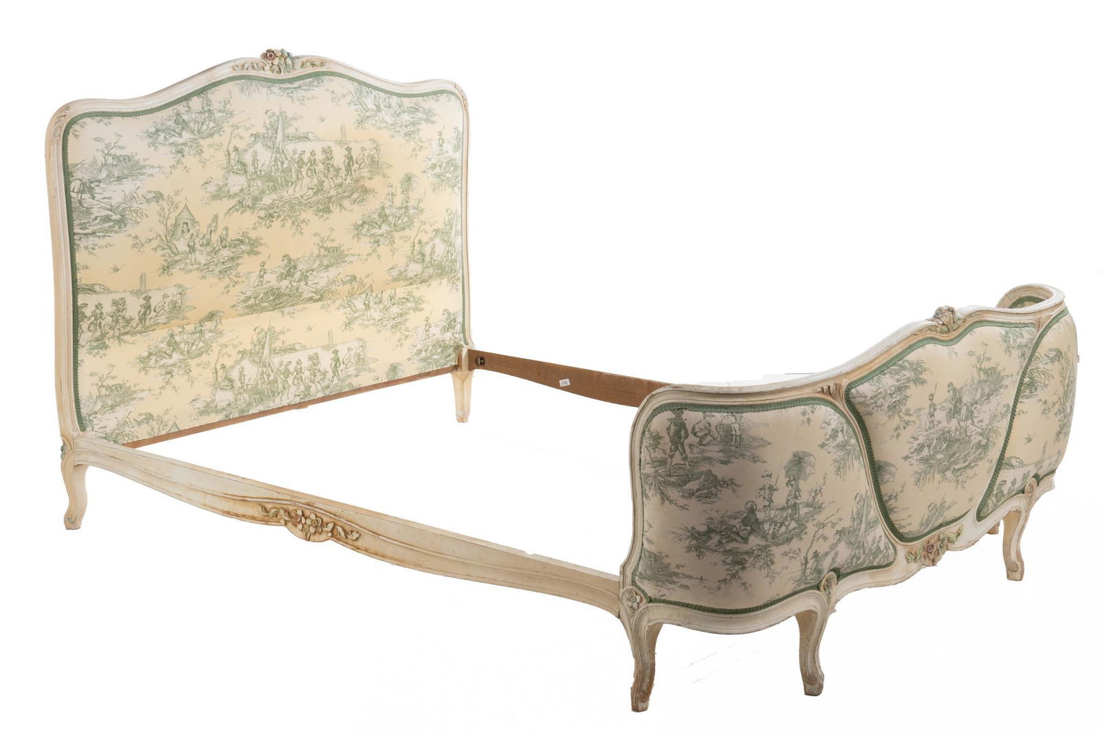 Louis XV Style Upholstered Bed Frame (1 of 4)