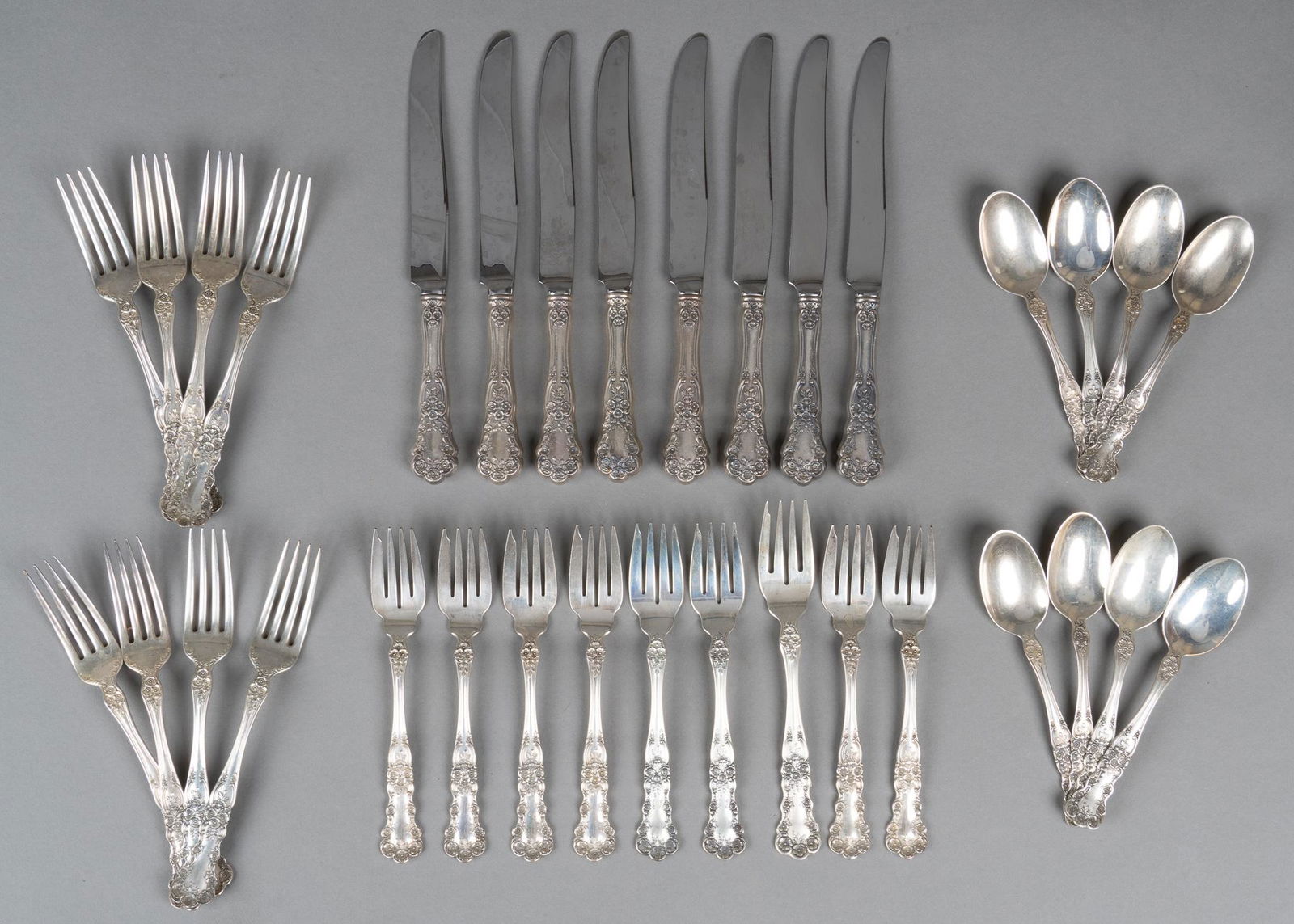 "Buttercup" by Gorham Silversmiths Sterling Flatware Set (1 of 8)