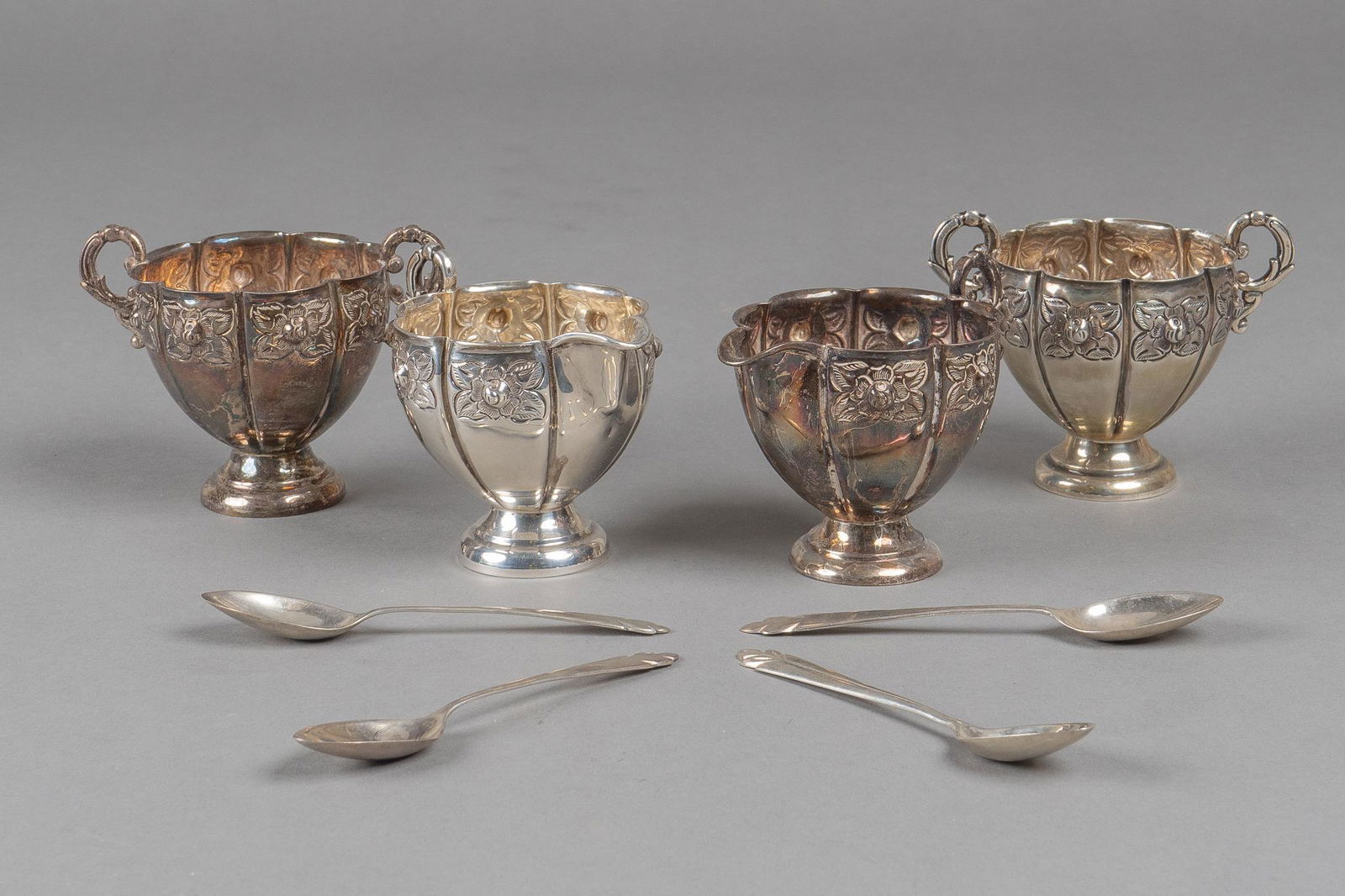 Sanborn's Mexico Sterling Silver Sugar & Creamer Set (1 of 7)