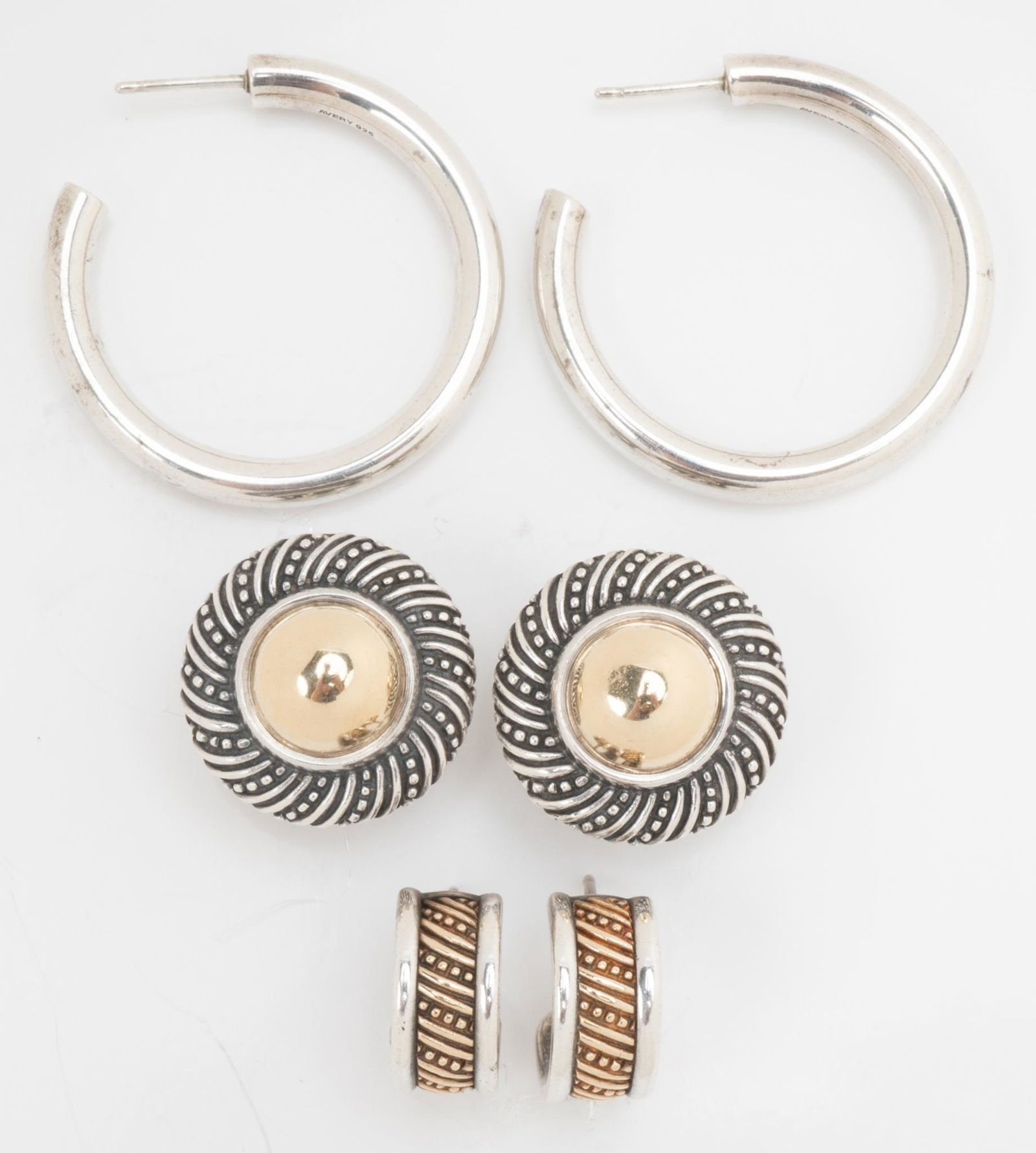 James Avery Sterling 14k Gold Earrings Sep 05, 2022 Vogt Auction