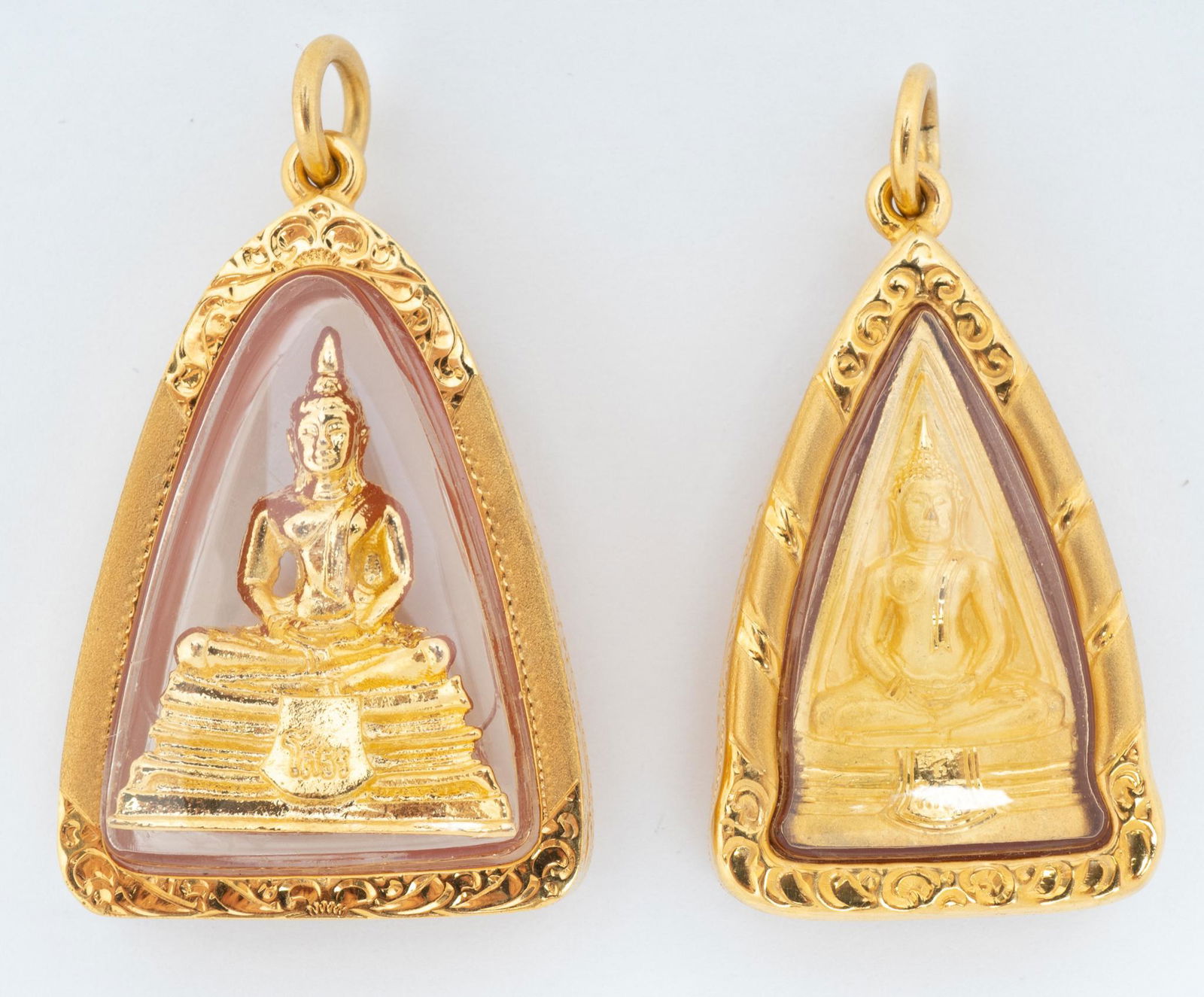 Vintage Thailand Buddha 20k Gold Pendants (1 of 2)