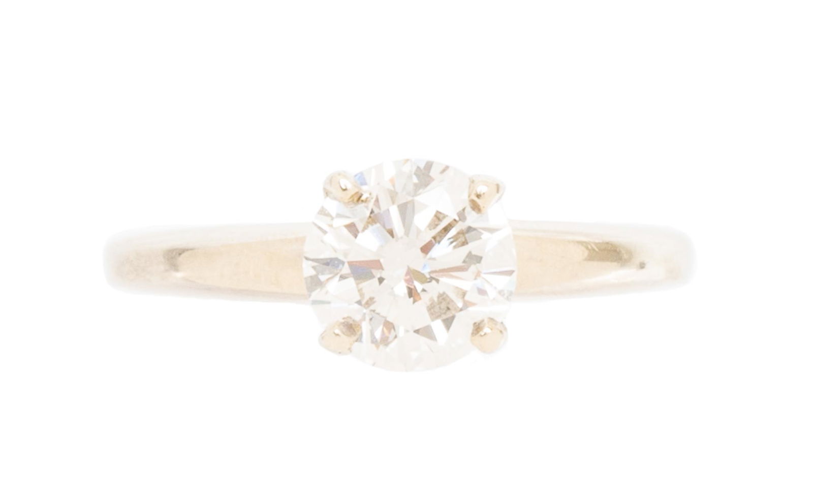 1ct Diamond Solitaire 14k Gold Engagement Ring (1 of 3)