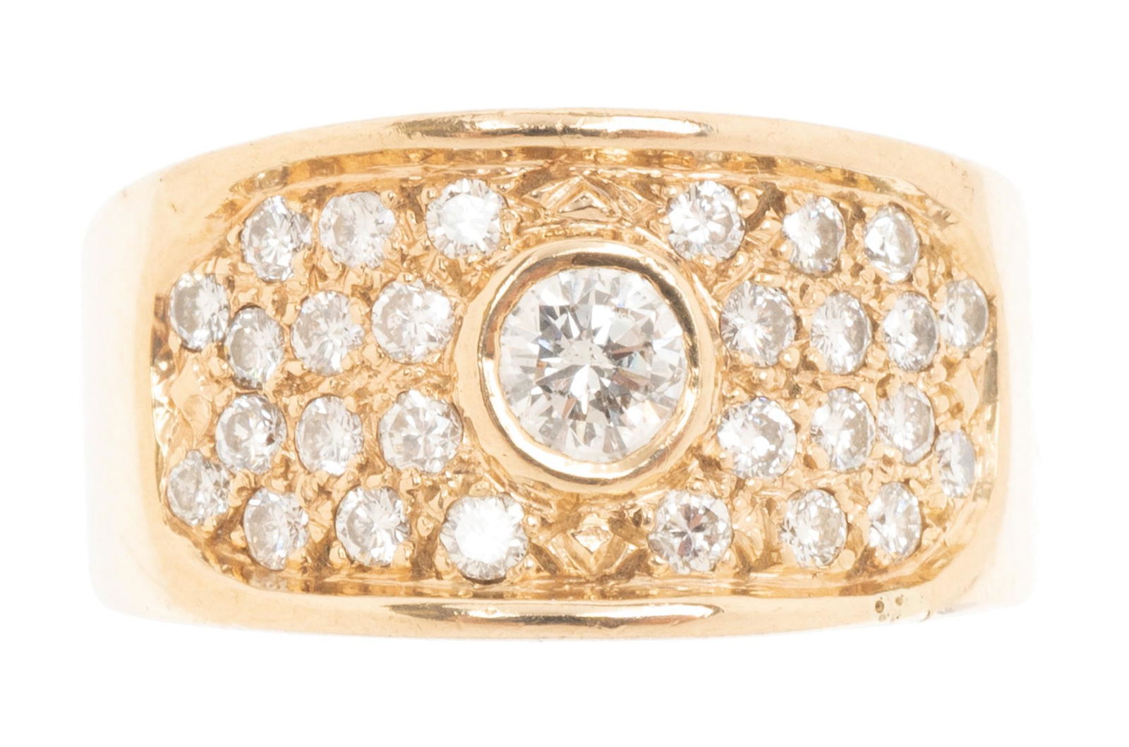 Pave Diamond 14k Rose Gold Ring (1 of 3)