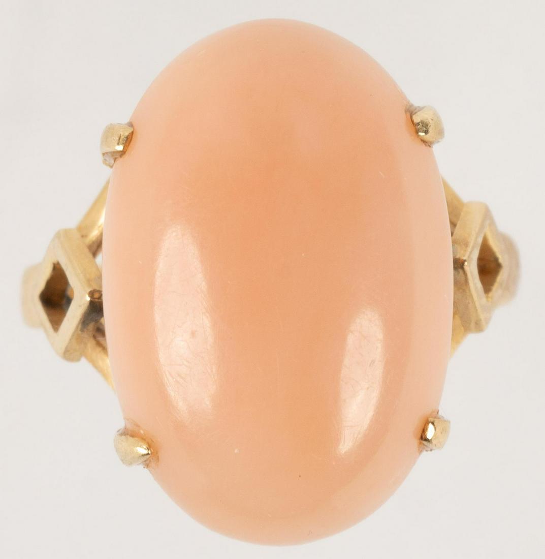 Vintage Coral 14k Gold Ring (1 of 3)