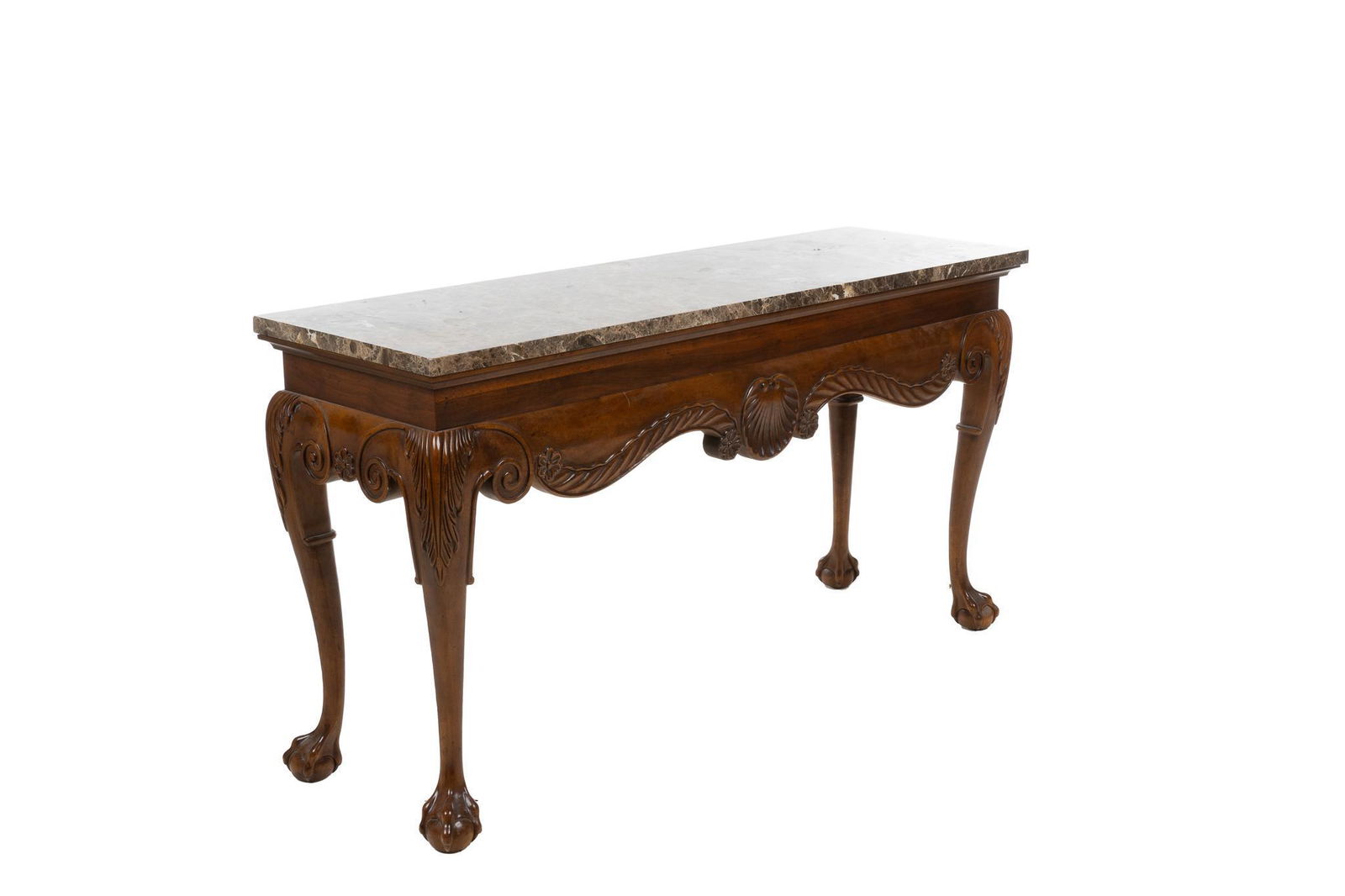 Chippendale Style Marble Top Console (1 of 5)