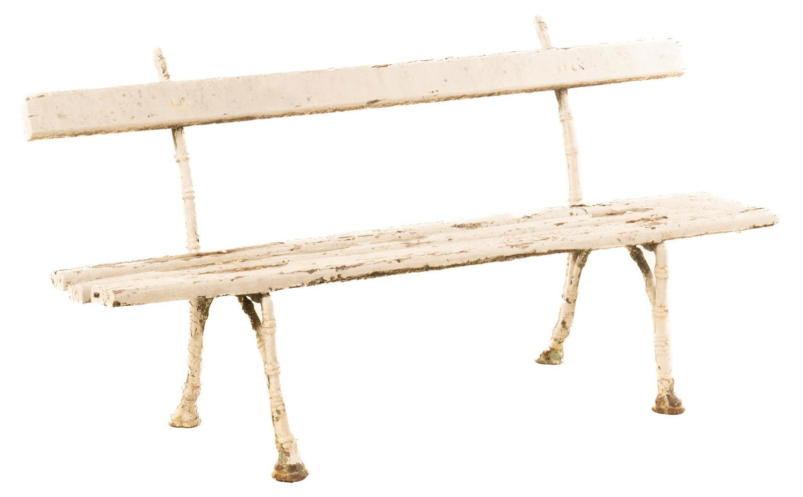 19th Century French Wooden Garden Bench (1 of 4)